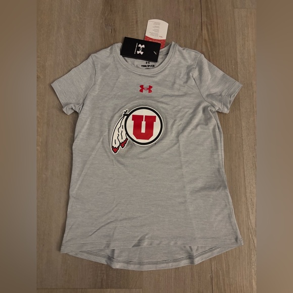 Under Armour Other - Under Armour Gray T-Shirt with Utah Red Logo